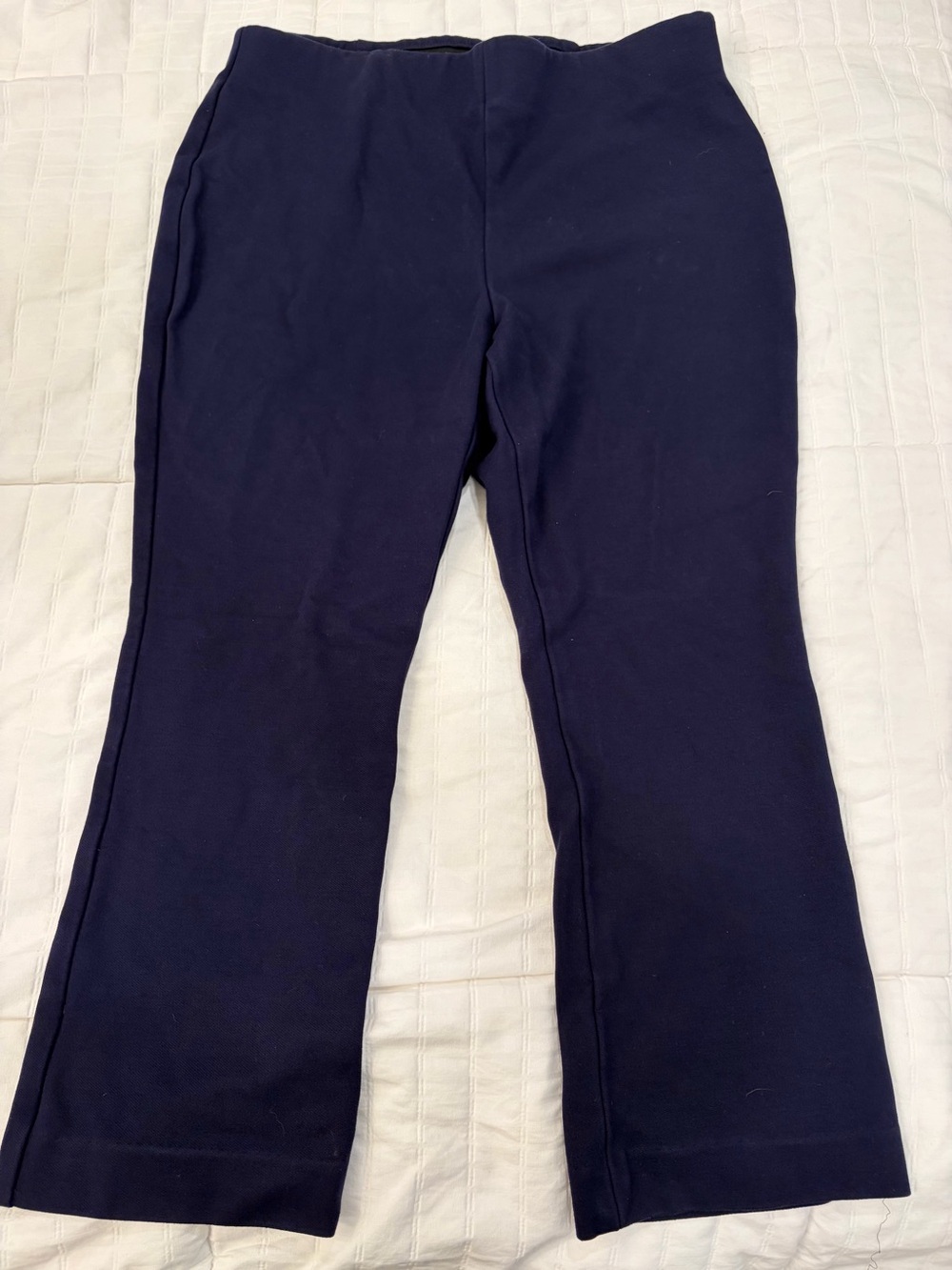 Talbots Navy Straight-Leg Sweatpants